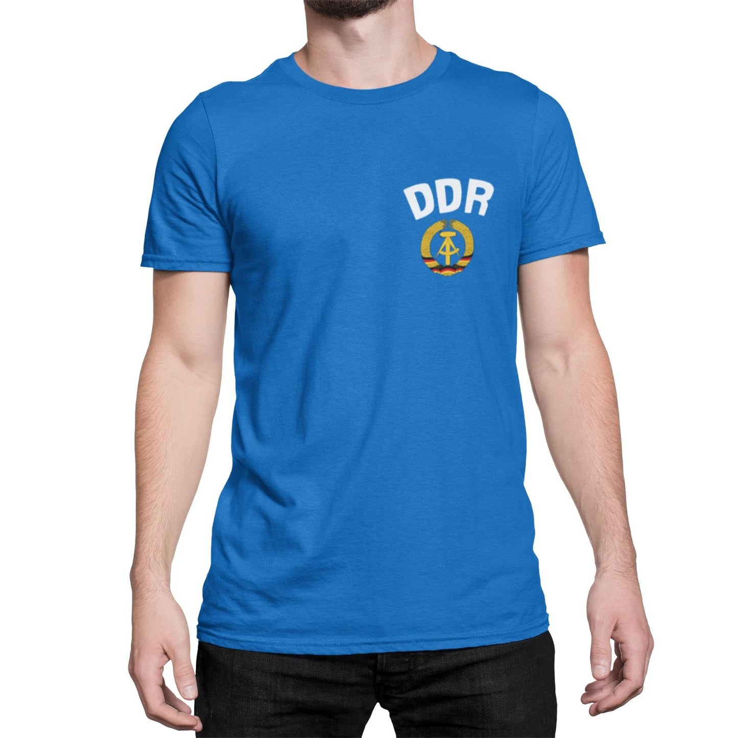 Mens DDR East Germany T-Shirt CHEST Retro Football Patriotic Gift World Cup 2026