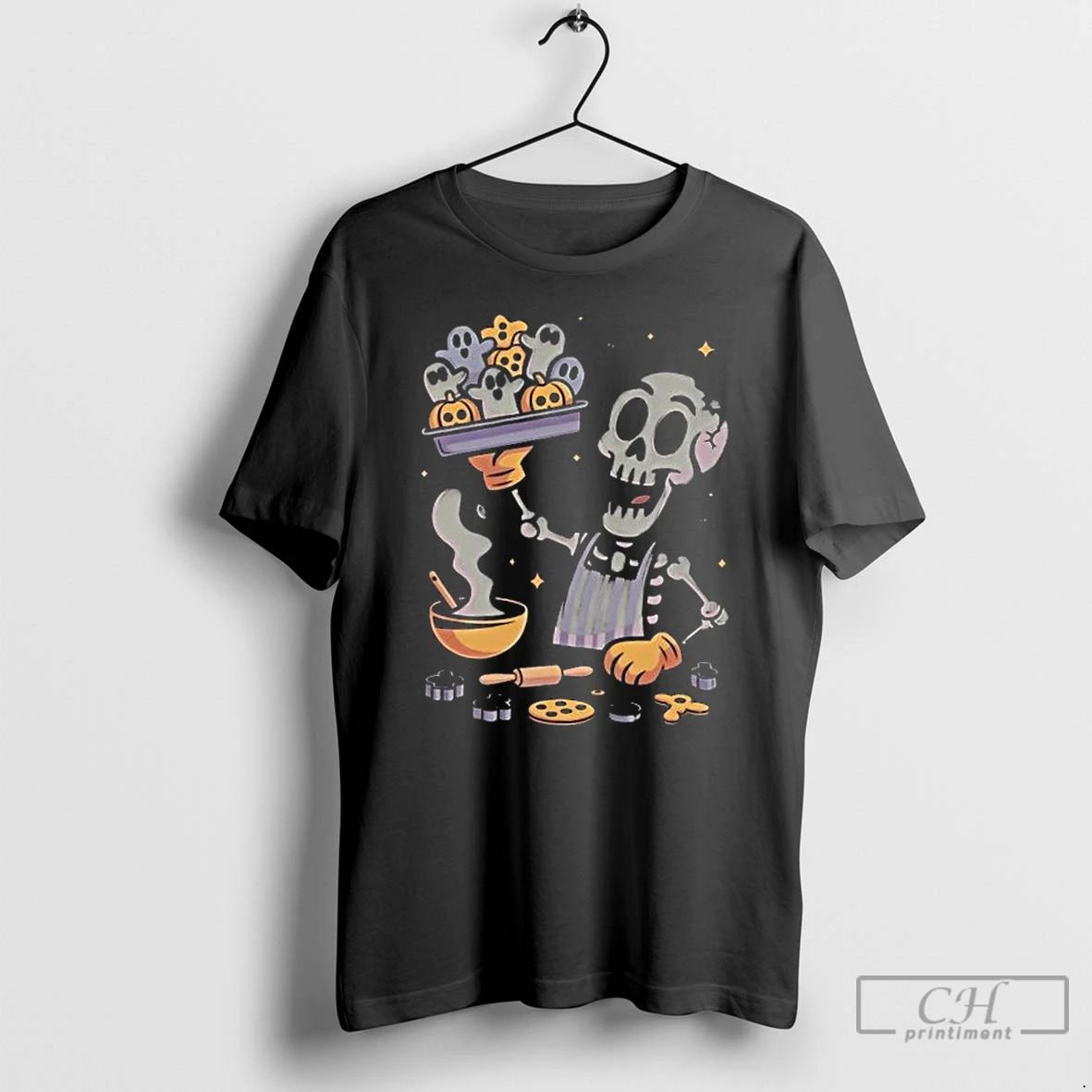 Premium Haunt And Bake Skeleton Halloween T Shirts