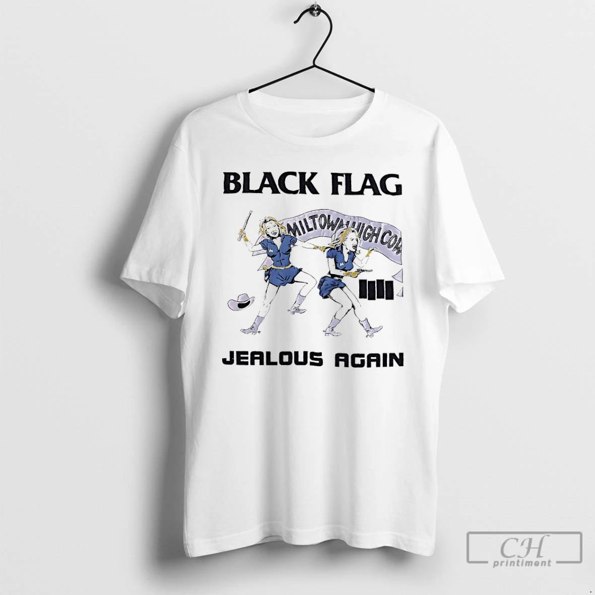 Classic Black Flag Jealous Again Miltown Highcow T Shirts