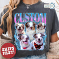 Custom Vintage Pet Comfort Tee Shirt Personalized Dog Cat Lover