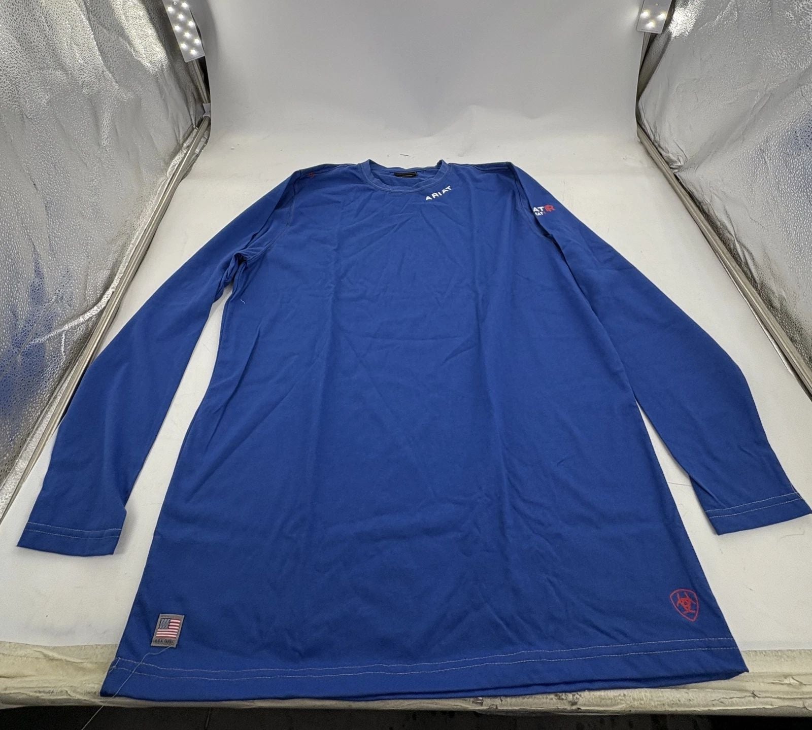 Ariat Men's FR Blue Cat1 Long Sleeve Shirt - XL/TG