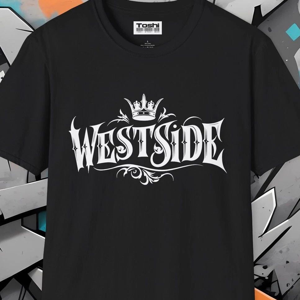 Westside Graffiti Tee Unisex Adult T-Shirt Hip-Hop & Urban Fashion Gangsta Style