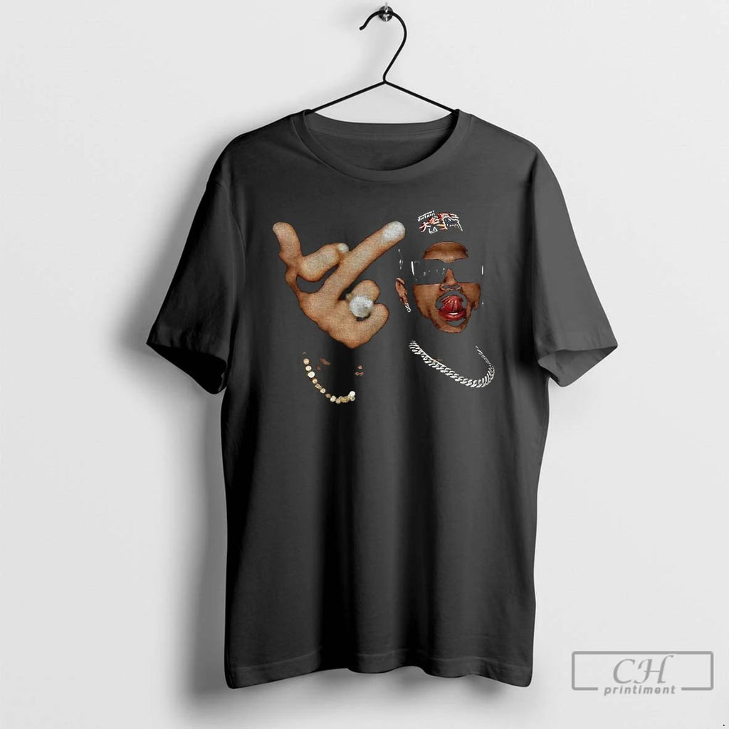 Classic Chris Middle Finger Breezy Bowl T Shirts