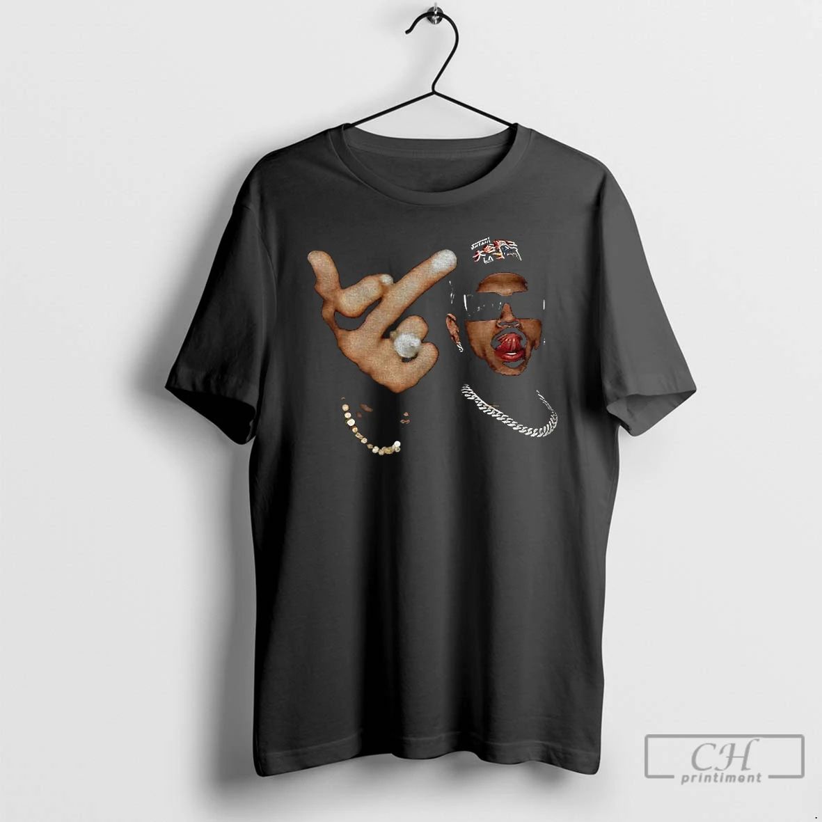 Classic Chris Middle Finger Breezy Bowl T Shirts