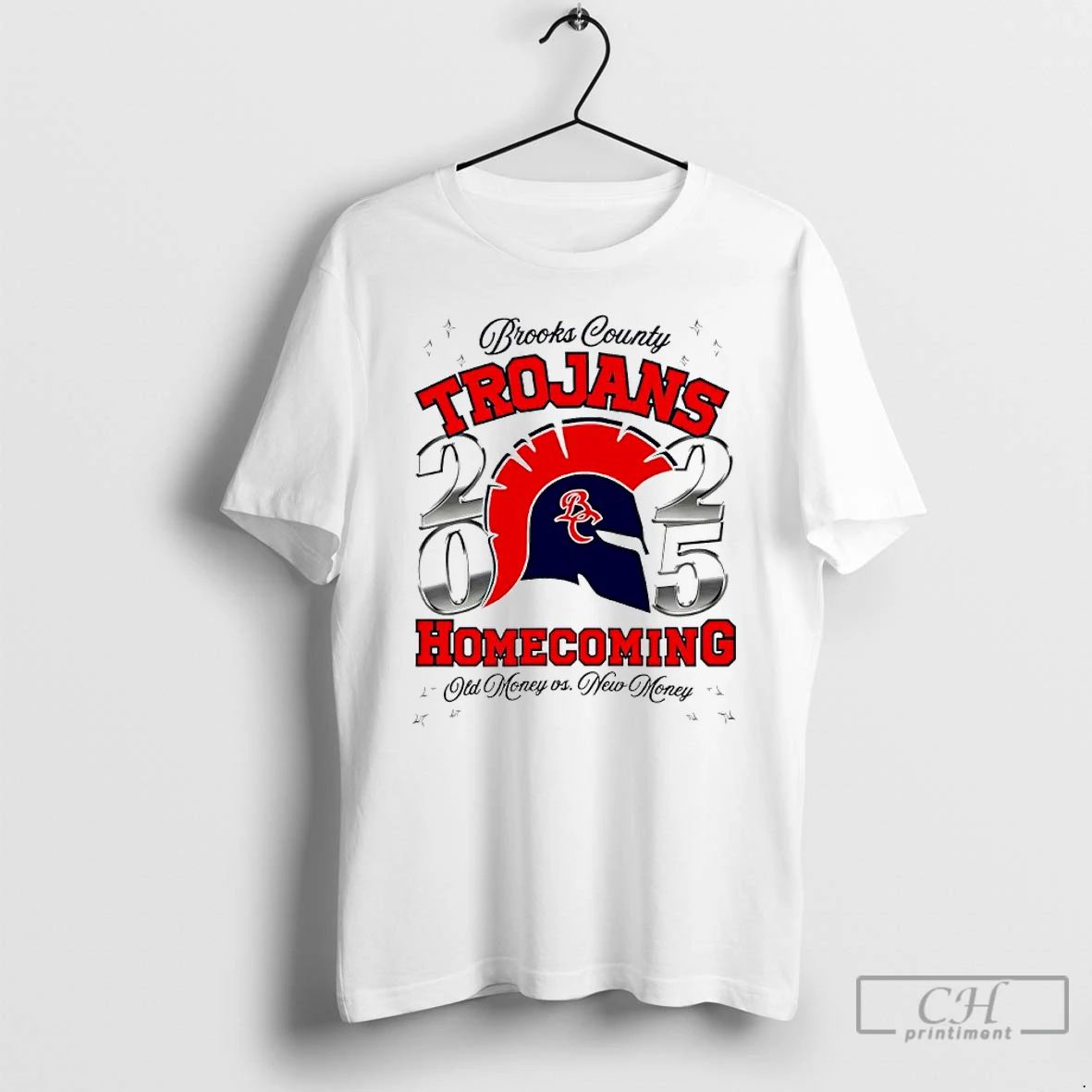 Classic Brooks County Trojans Homecoming Old Money Vs New Money T Shirts