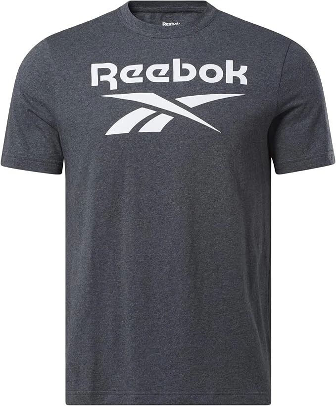 Reebok Men's Stacked Graphic Logo T-Shirt Ultra Soft Crew Neck Tee #5 (SM - 3X)