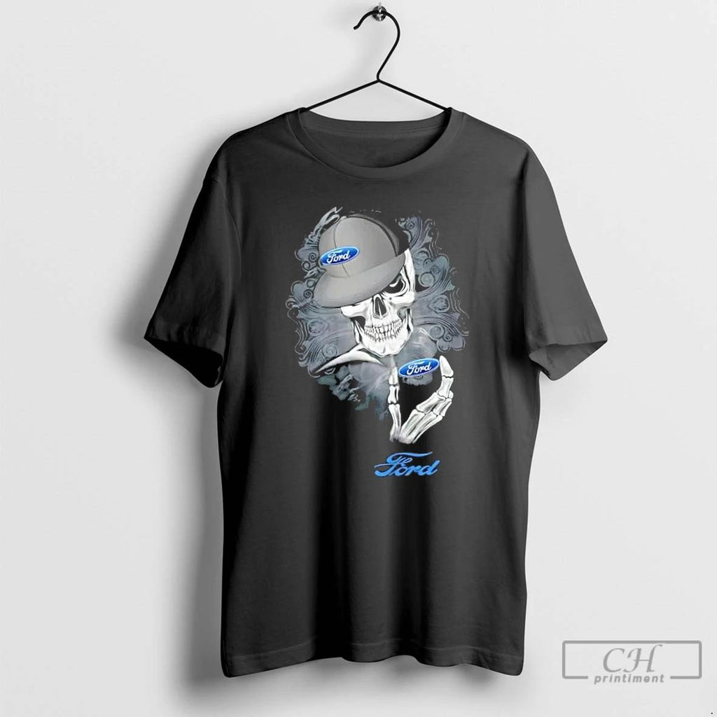 Classic Skeleton X Ford Graphic T Shirts