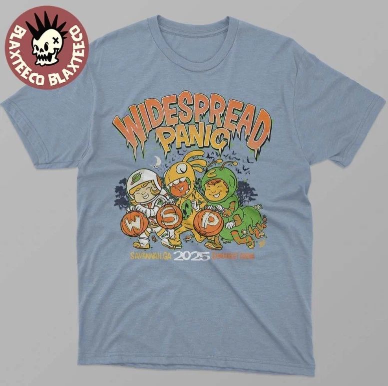 Widespread Panic Savannah Georgia 2025 Merch Tee Octo 31 Nov 1 T-Shirt S-3XL