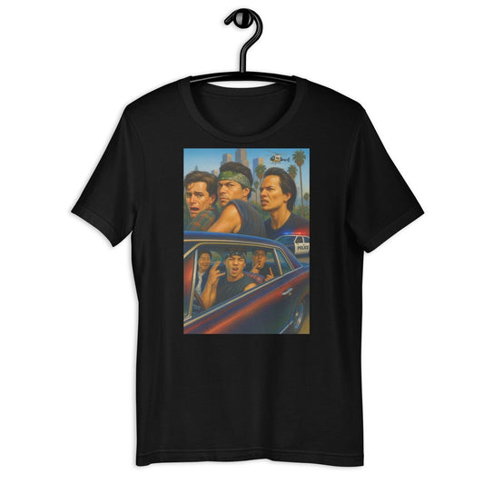 90s Chicano Street Art T-Shirt Lowrider Homies Graphic Tee Vintage Style