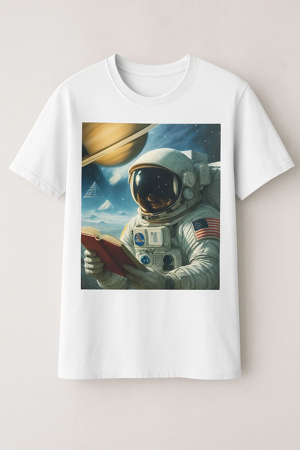 Astronaut Space Tee – Sci-Fi Galaxy Graphic T-Shirt – Gift for Space Fans