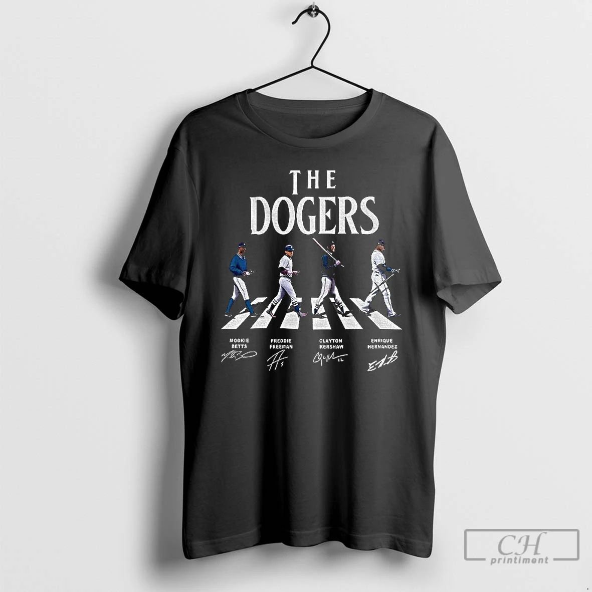 Classic The Dodgers Los Angeles Dodgers Mookie Betts Freddie Freeman Walking Abbey Road Signature