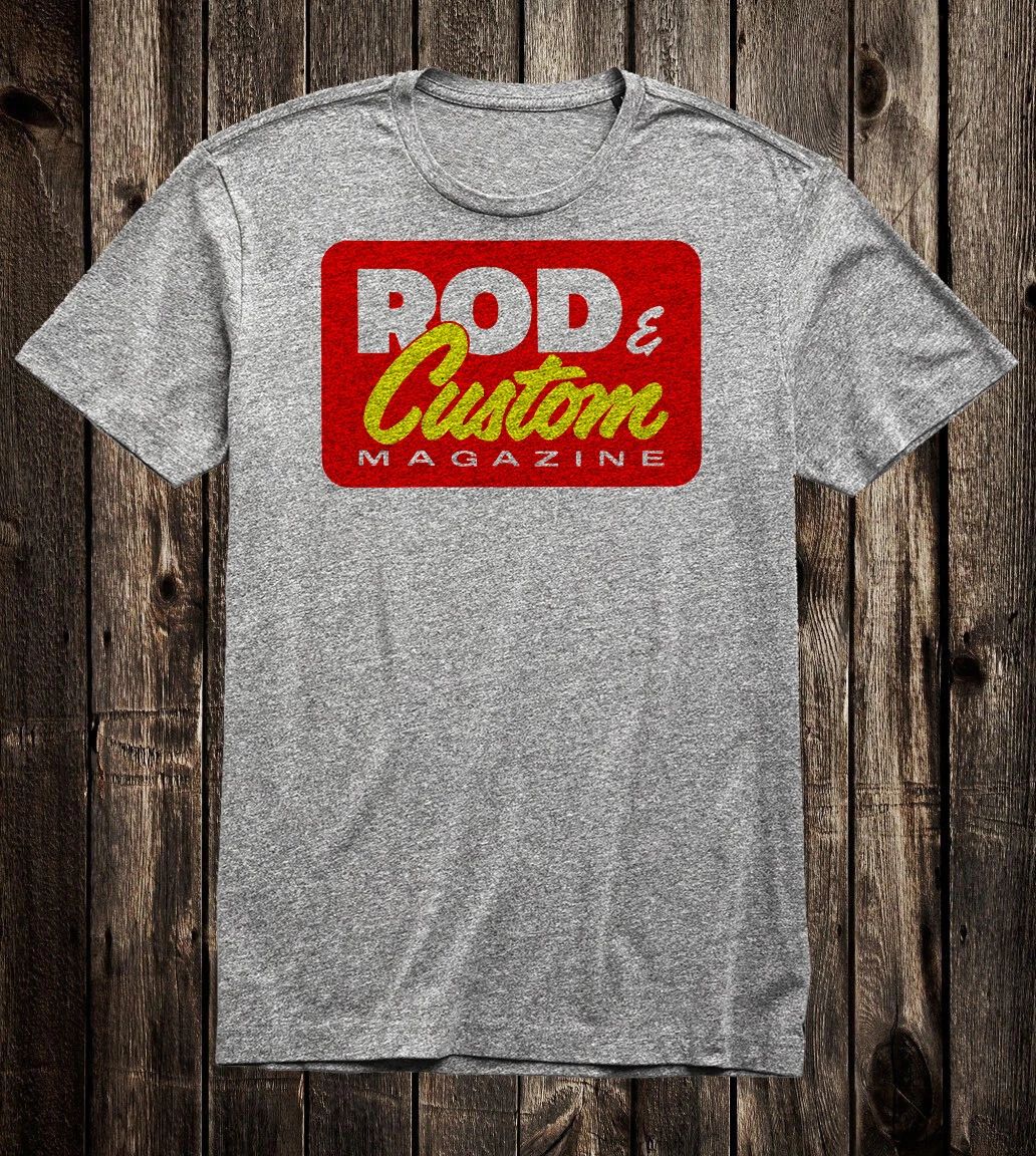 Retro Hot Rod Tee T Shirt 100% Cotton Speed Shop Rod & Custom Magazine