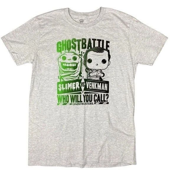 Ghostbusters Slimer Venkman Funko Pop Tees T-Shirt Mens Large L 2019