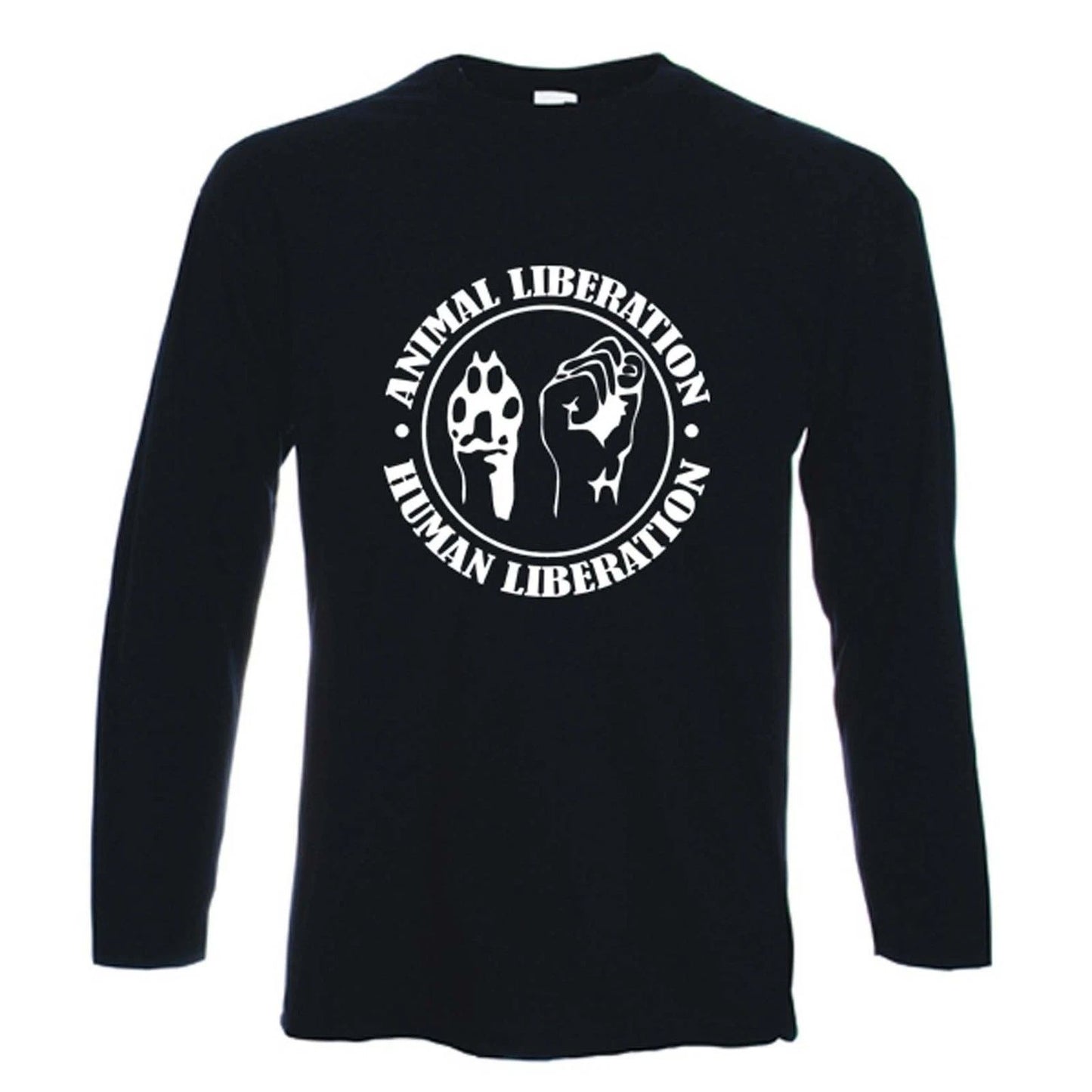 ANIMAL LIBERATION LONG SLEEVE T-SHIRT - Vegetarian Vegan Rights  Political