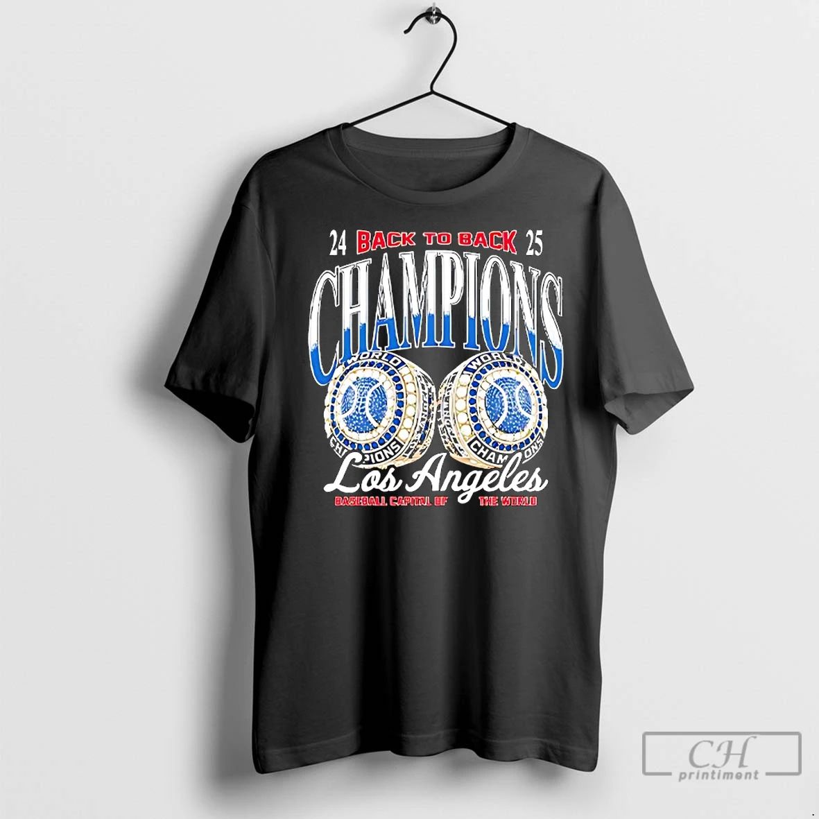 Premium Los Angeles Dodgers Baseball Capital Of The World Back To Back Champions