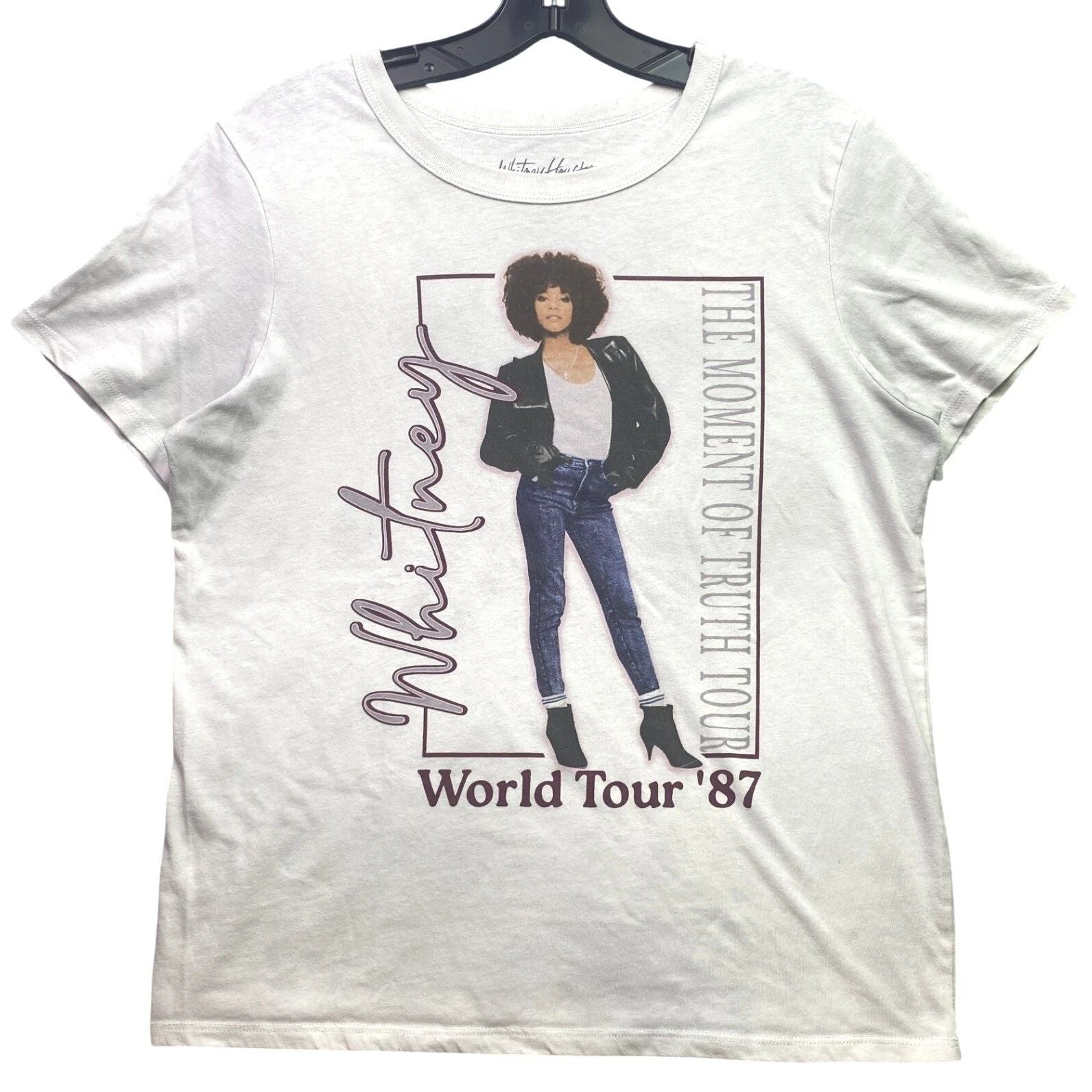 Whitney Houston Shirt Mens Medium AOP Grunge Pop Rock Streetwear Everyday