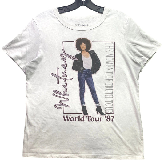 Whitney Houston Shirt Mens Medium AOP Grunge Pop Rock Streetwear Everyday