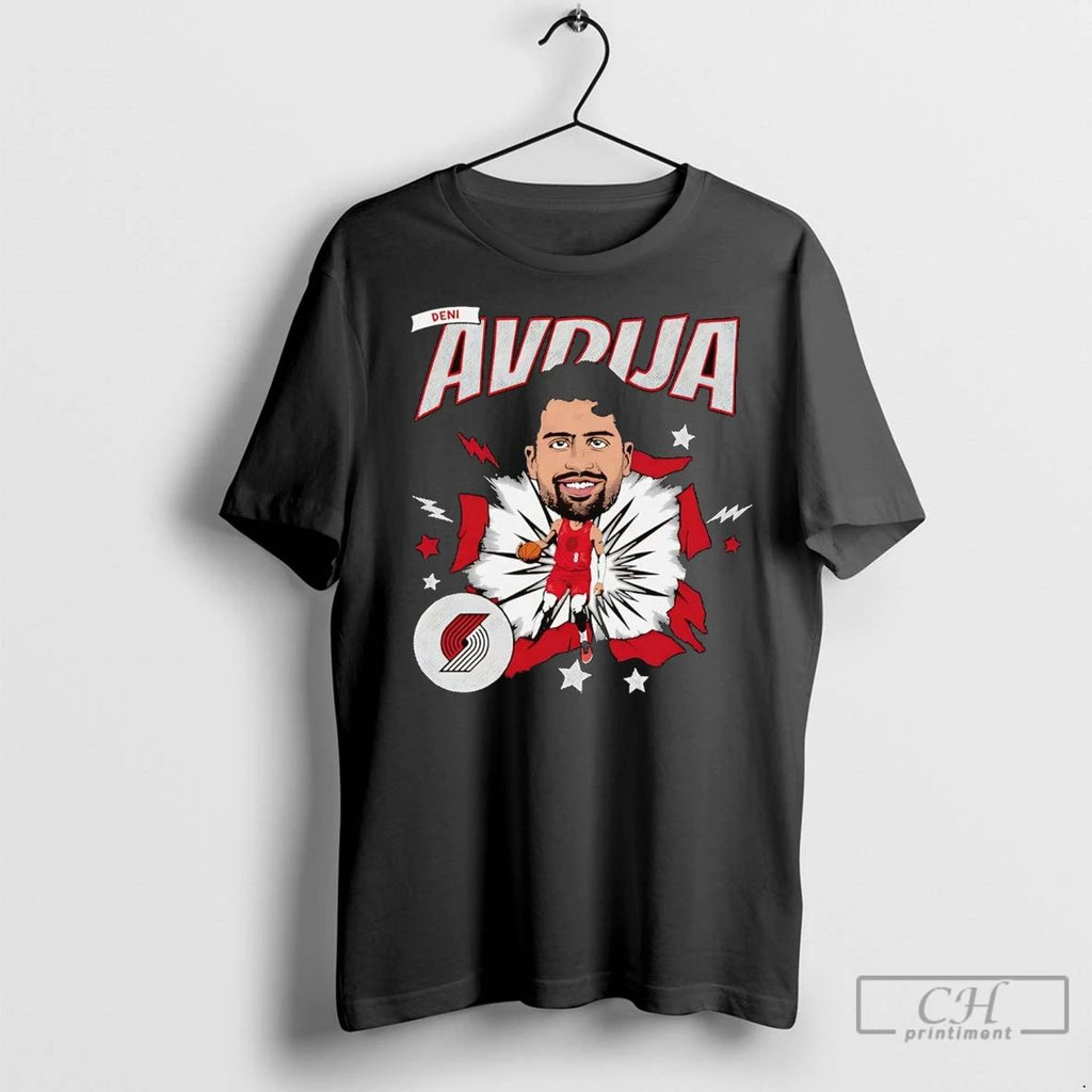 Premium Deni Avdija Caricature Portland Trail Blazers