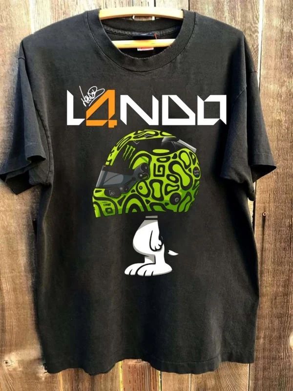 Lando Norris x cartoon McLaren 2025 Racing World Championship shirt VK08282