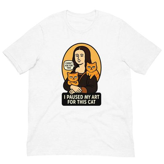Funny Famous Cat Painting T-Shirt Parody Art Meme Tee Unisex Gift Holiday Lover!