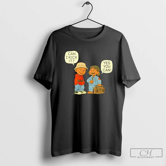 Classic Peanuts Can I Kick It Yes You Can Cartoon T Shirts