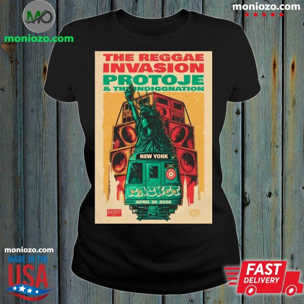 Original Protoje NYC April 30 2026 Tour Poster Shirt