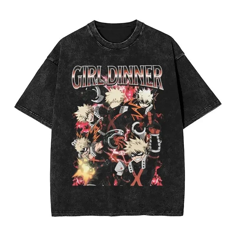 Girl Dinner Trendy Aesthetic Tee Vintage Streetwear Unisex Graphic Shirt