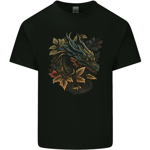 A Dragon in Nature Fantasy Mens Cotton T-Shirt Tee Top