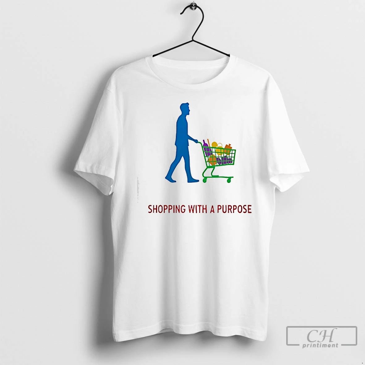 Premium Man Shopping With A Purpose