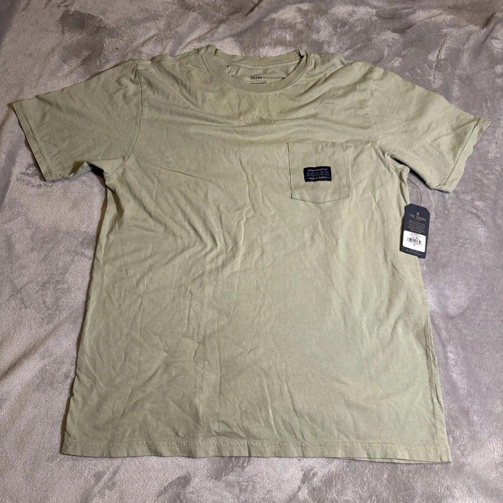 Roark Pocket T-shirt Men's Size Medium Label Rocket Tee Olive Green NWT