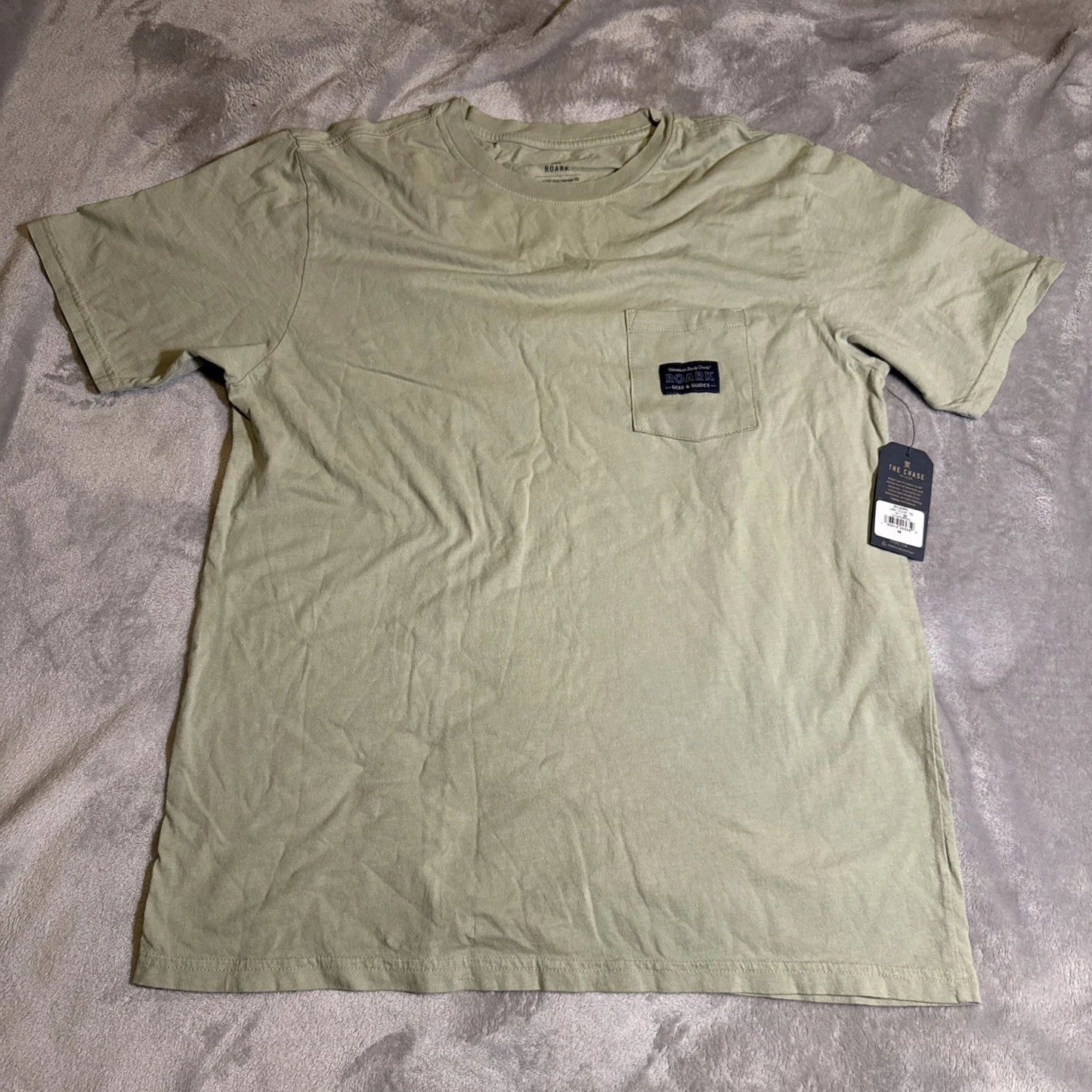 Roark Pocket T-shirt Men's Size Medium Label Rocket Tee Olive Green NWT