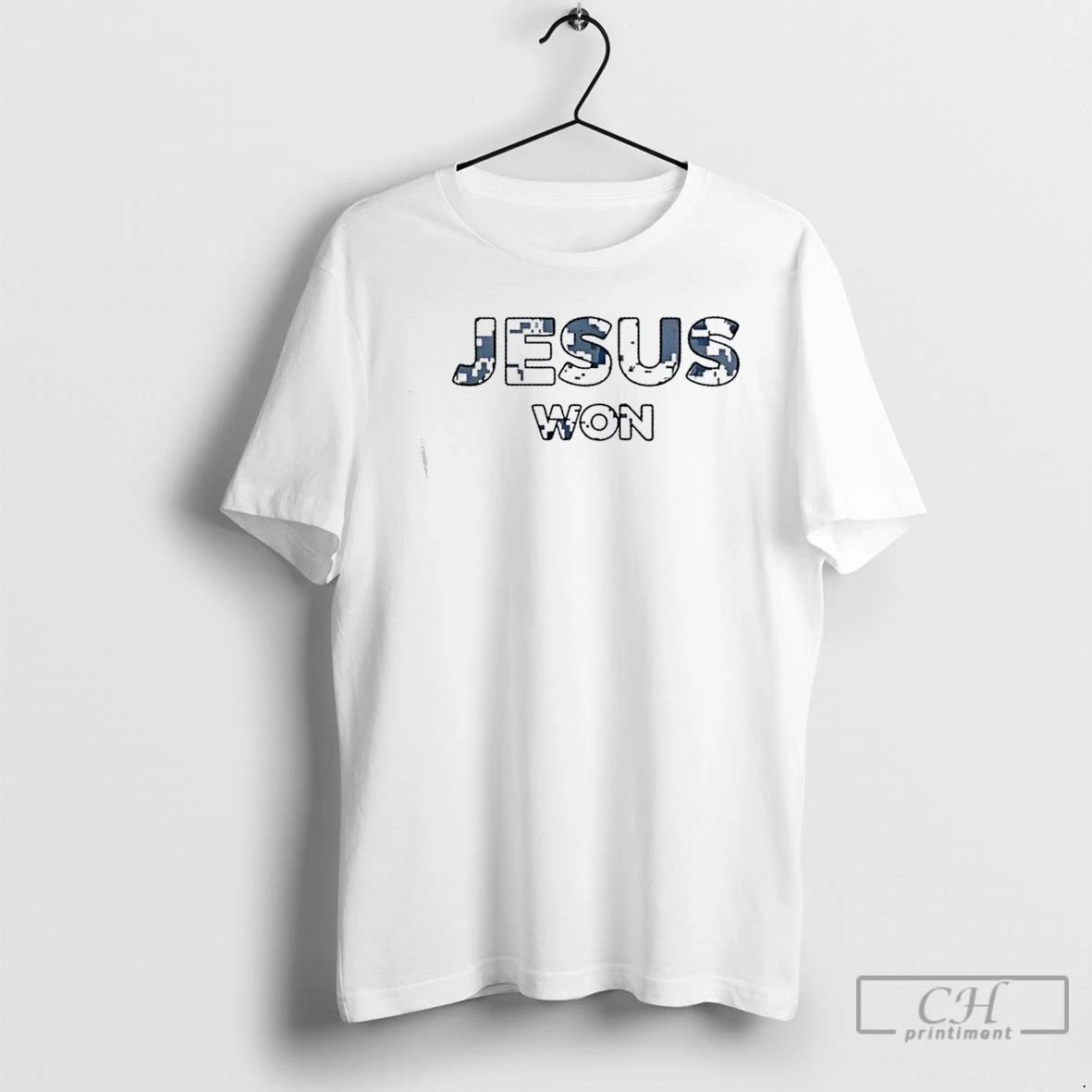 Classic Michigan State Football Jesus Won 2 Sided T Shirts