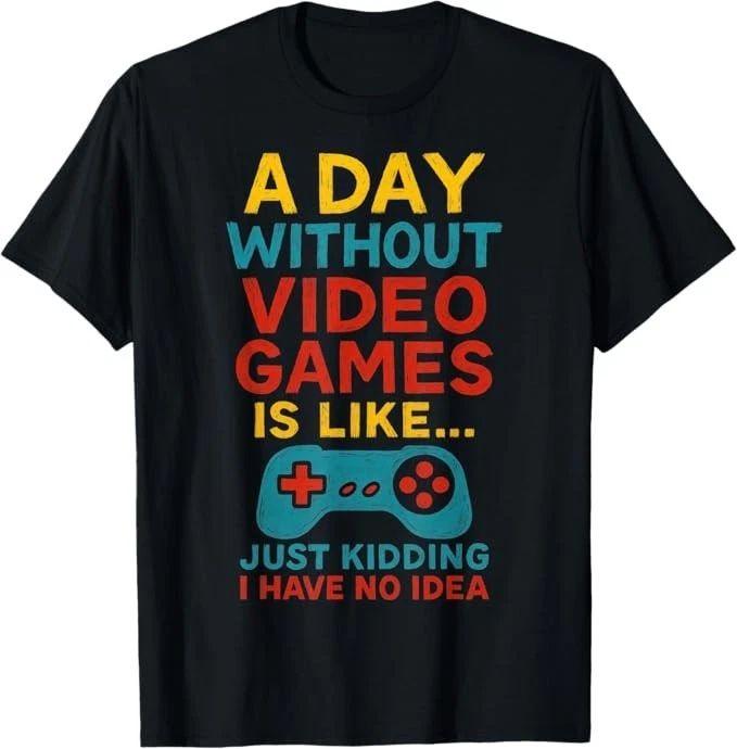 Funny Gamer Saying Graphic Tee Men Boys Teens Video Gaming T-Shirt