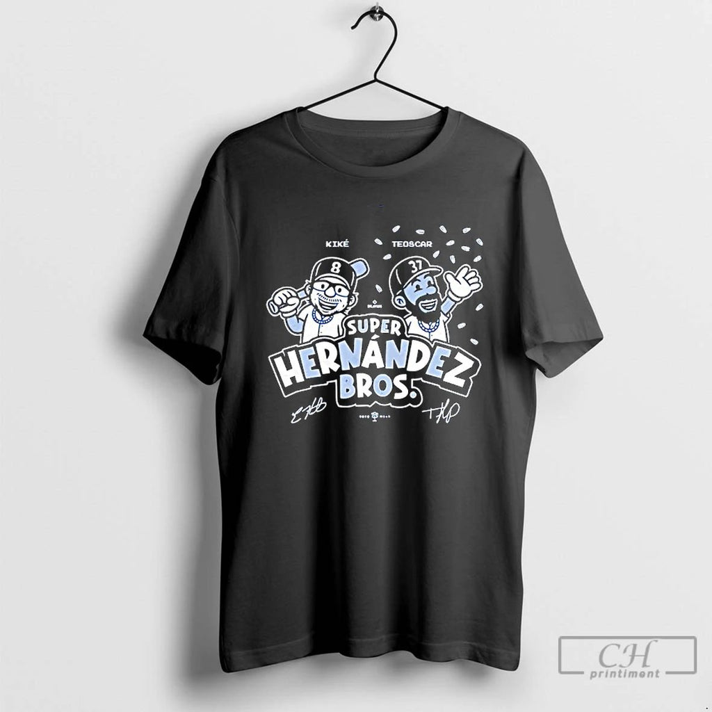 Premium Super Hernandez Bros Kike Teoscar Signatures T Shirts