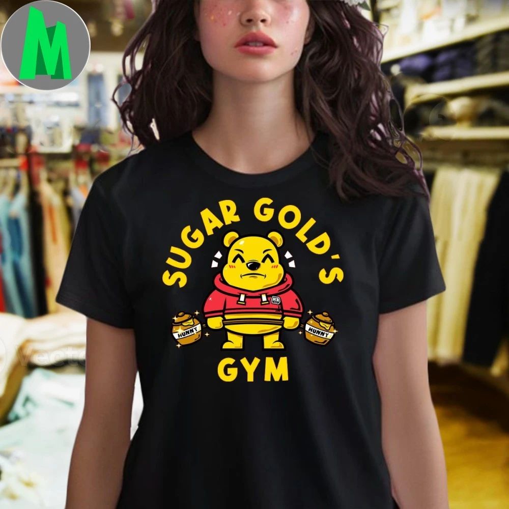 Sugar Gold’s Gym Bear Pooh Shirt