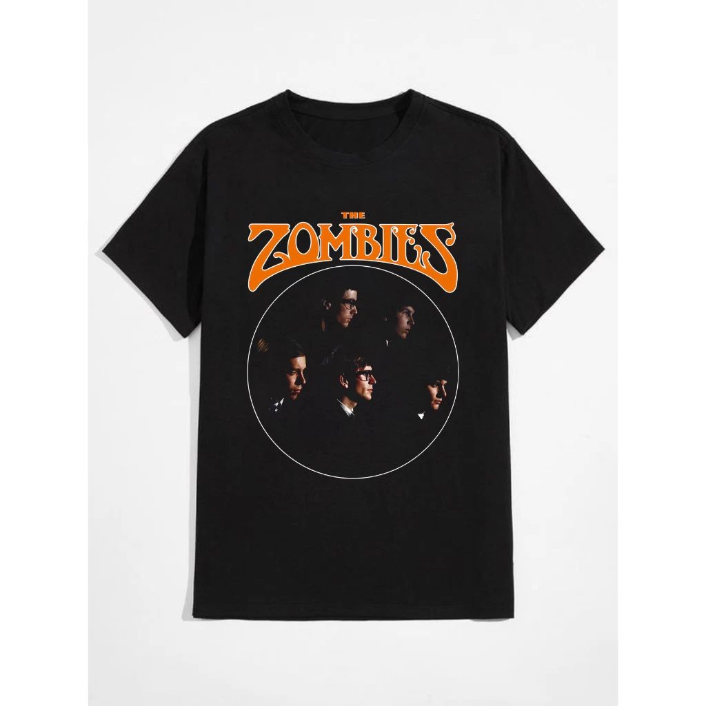 The Zombies Band Black Cotton Unisex T-Shirt (All Sizes) Vintage Style