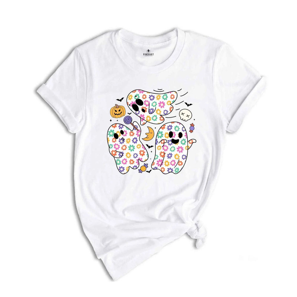 Cute Ghost Shirt, Spooky Season Shirt, Halloween Party Shirt, Pumpkin Shirt, Hal