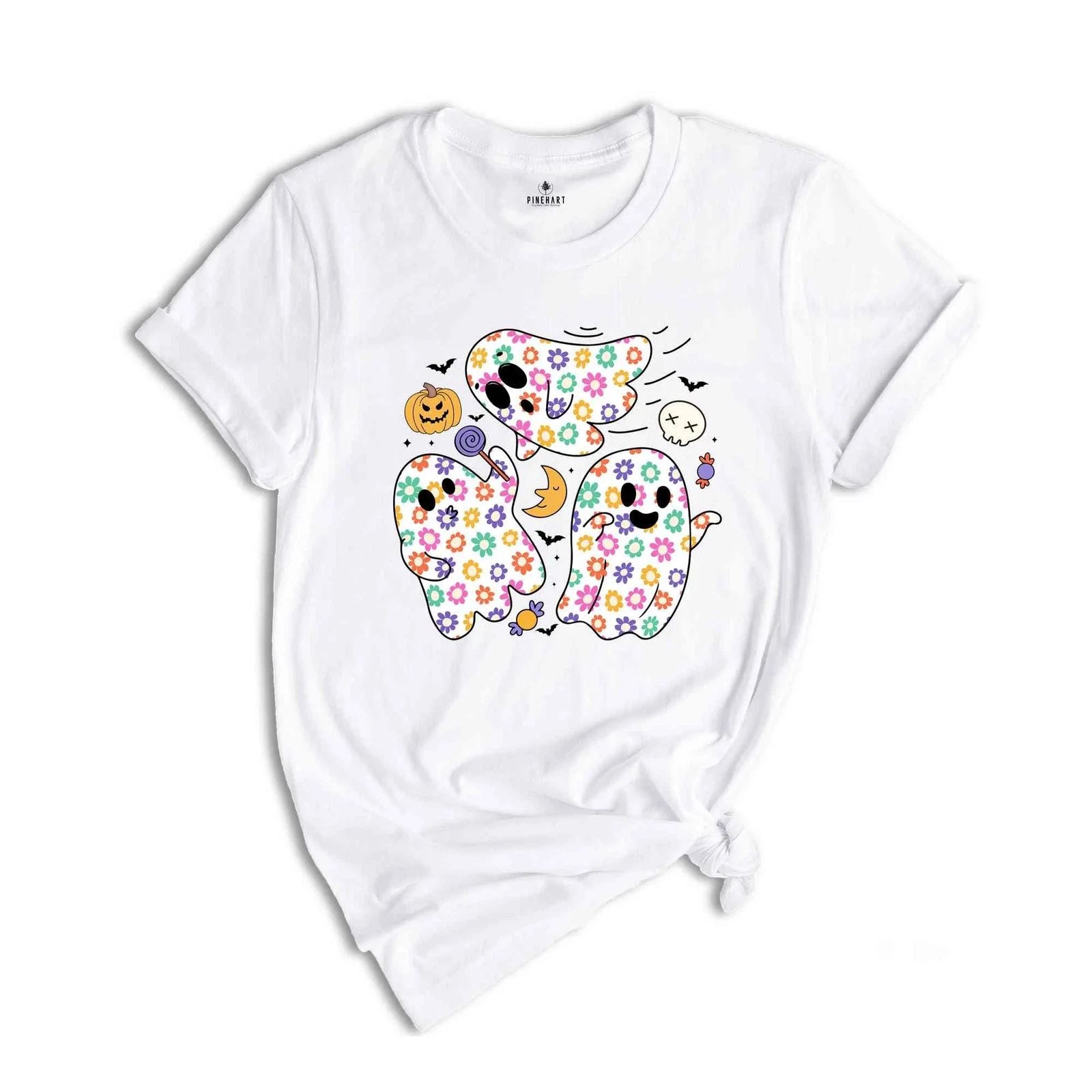 Cute Ghost Shirt, Spooky Season Shirt, Halloween Party Shirt, Pumpkin Shirt, Hal