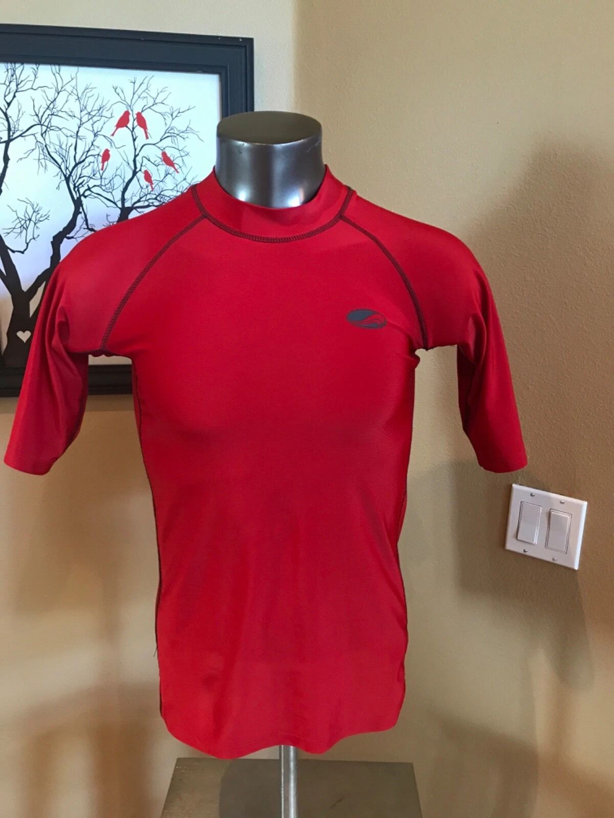 Arizona XL Red Short Sleeve Mens Shirt Beach Surfing Swimming Logo Sport Florida