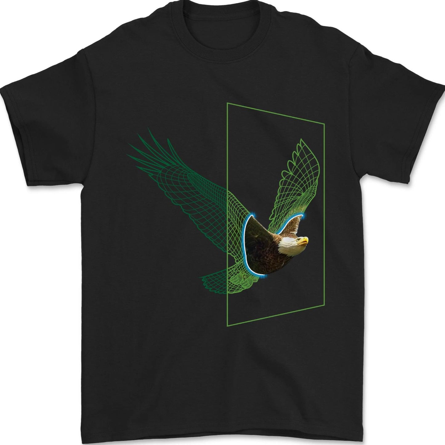 A SCI-FI Eagle Mens T-Shirt 100% Cotton