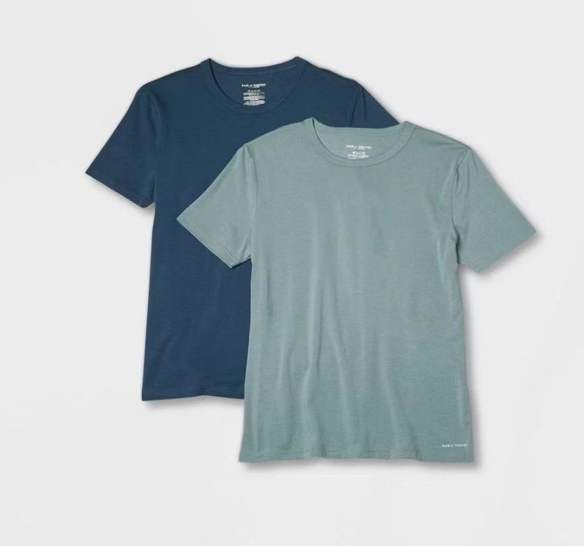 NWT Pair of Thieves Mens T Shirt Large 2pk Classic Athleisure Minimalist Tagless