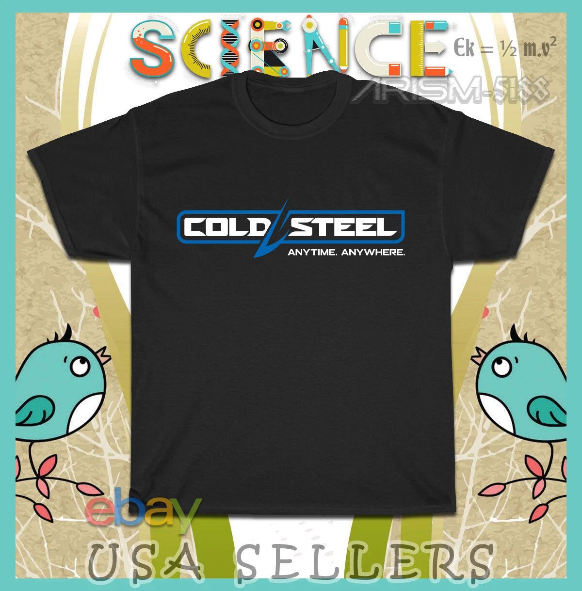 Cold Steel Knife and Tool Company Logo Men's T-Shirts American T-Shirt