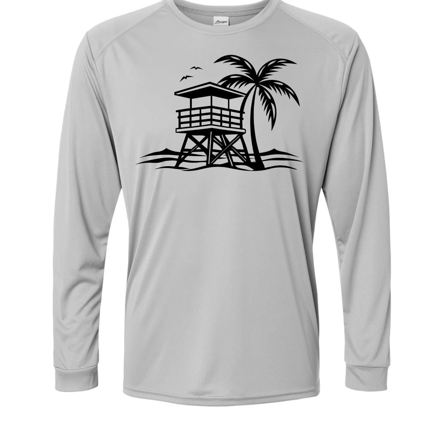 Beach Life Lifeguard Long Sleeve UPF 50 T-Shirt Sport Fishing Boat Beach Sun UV