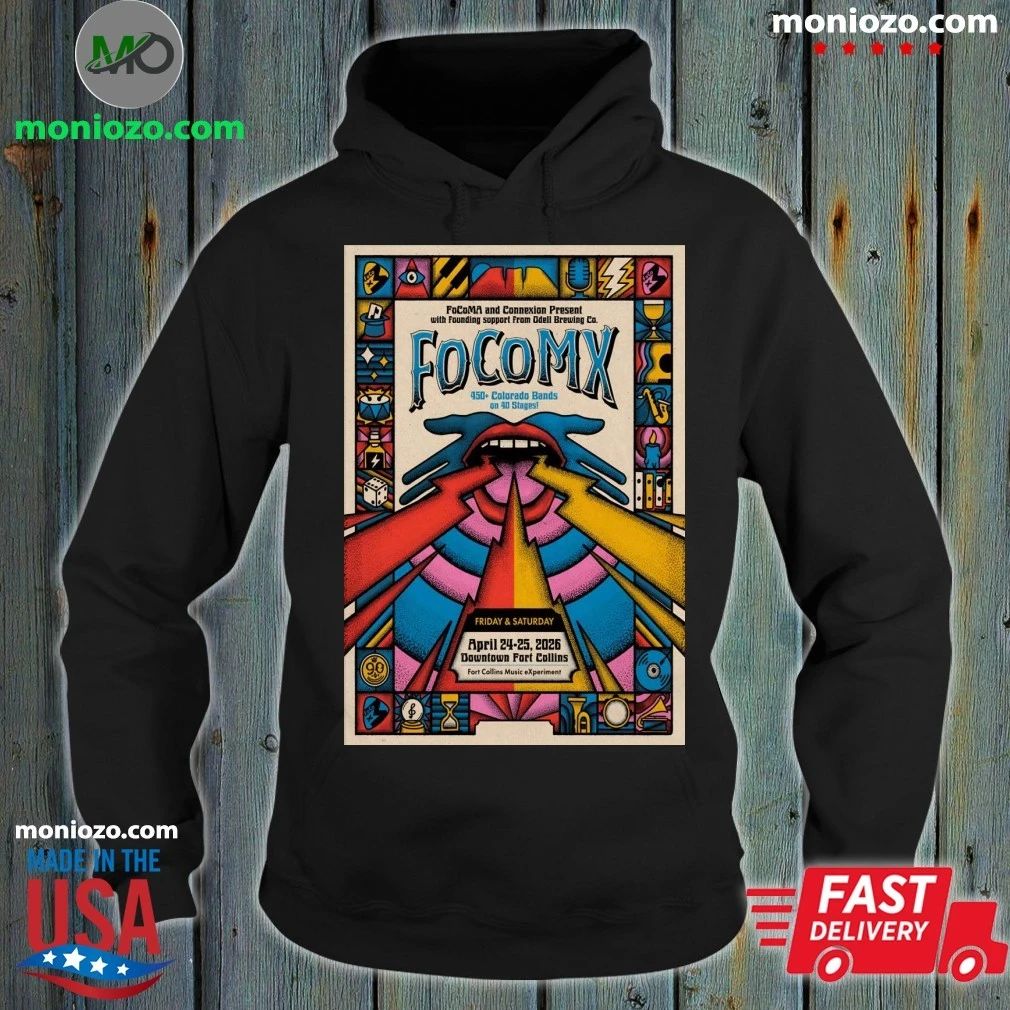 FocoMX Downtown Fort Collins, CO Apr 24-25 2026 Poster Shirt