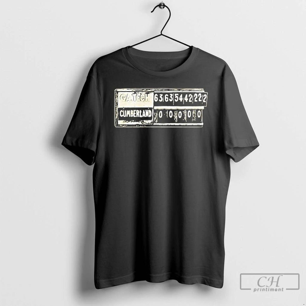 Premium Georgia Tech Yellow Jackets Score Vs Cumberland T Shirts