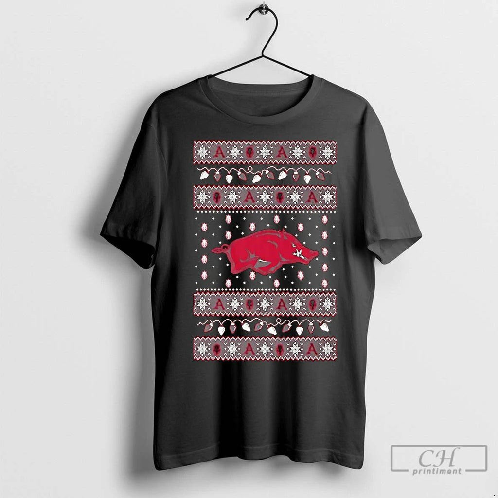 Premium Arkansas Razorbacks Ugly Christmas Light