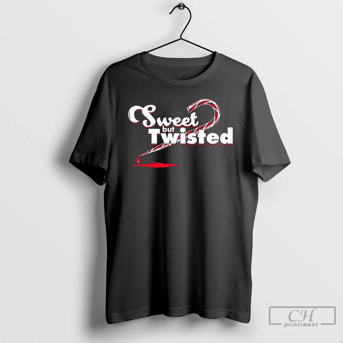 Classic Candy Cane Sweet But Twisted Christmas T Shirts