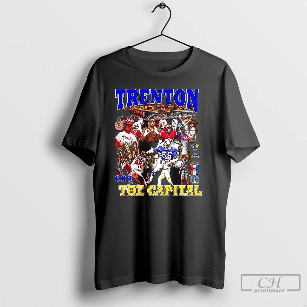 Classic Trenton The Capital City 609 And Famous People T Shirts