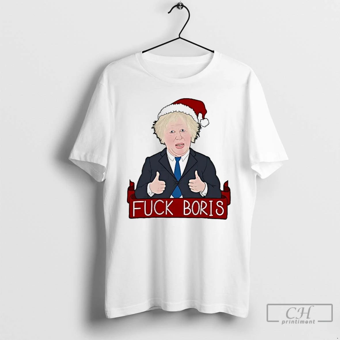 Classic Fuck Boris Johnson Christmas T Shirts
