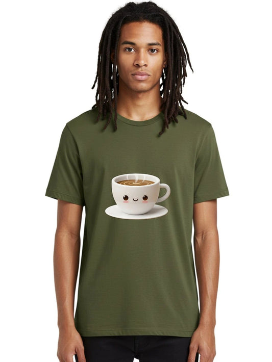 Coffee-Cup-3 Mens Graphic Tee, 100% Cotton, Casual Summer Wear